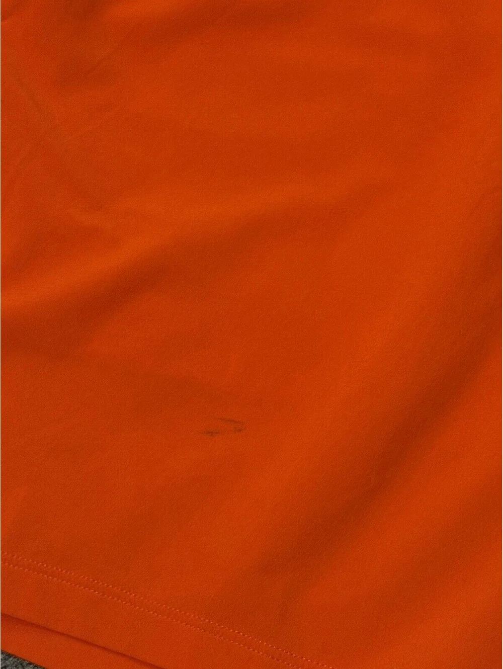 Lululemon Pace Breaker Shorts Men’s Large Orange Lined Athletic Zip Pocket